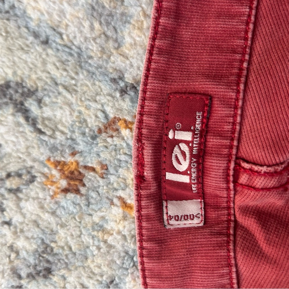 Red Flared Jeans - Picture 3 of 3